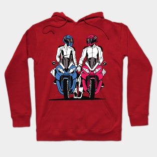 valentines day motorcycle Hoodie